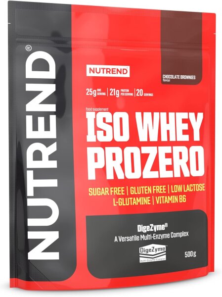Nutrend Iso Whey ProZero Chocolate Brownies 500g