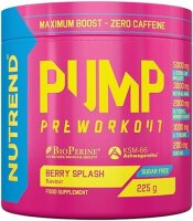 Nutrend Pump Preworkout Berry Splash Flavour 225g