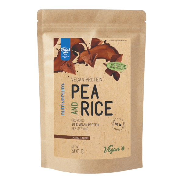 Nutriversum Pea and Rice Vegan Protein 500g Chocolate